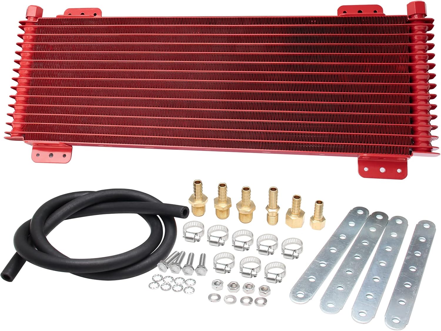 Black Transmission Oil Cooler with Mounting Hardware Q5175