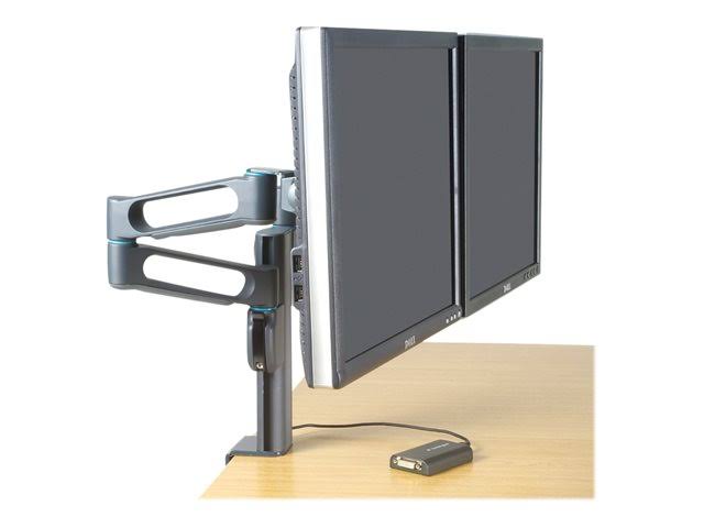 Charcoal Dual Monitor Arm W265