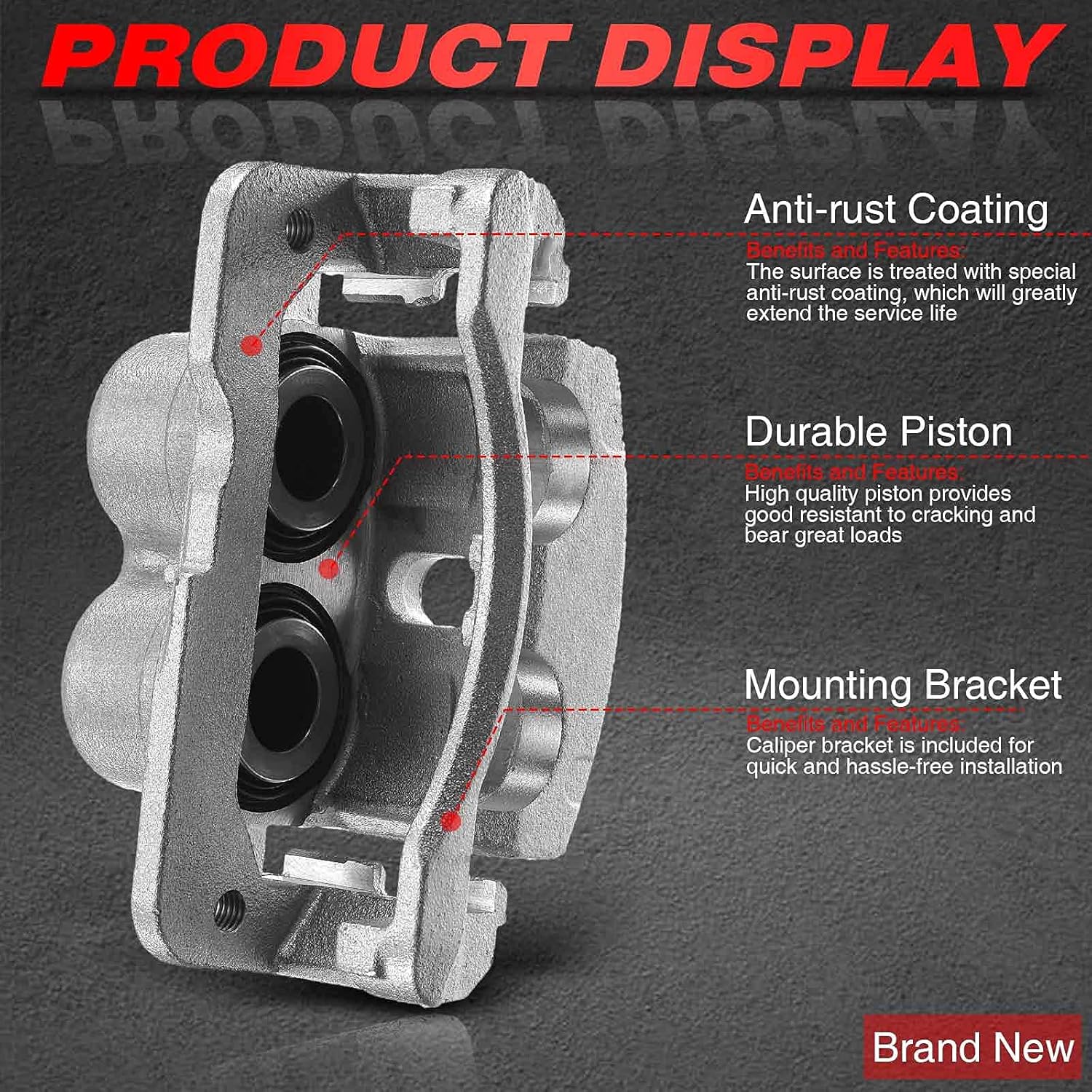 Disc Brake Caliper Assembly Pack of 2 E217