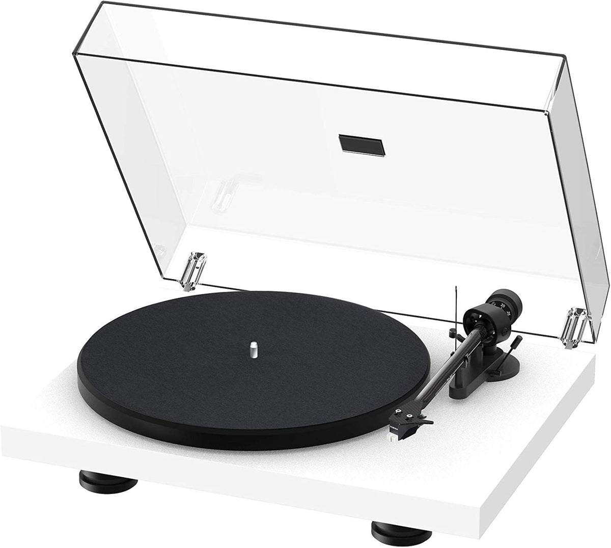Satin Steel Blue Turntable with Carbon Fiber Tonearm H16320