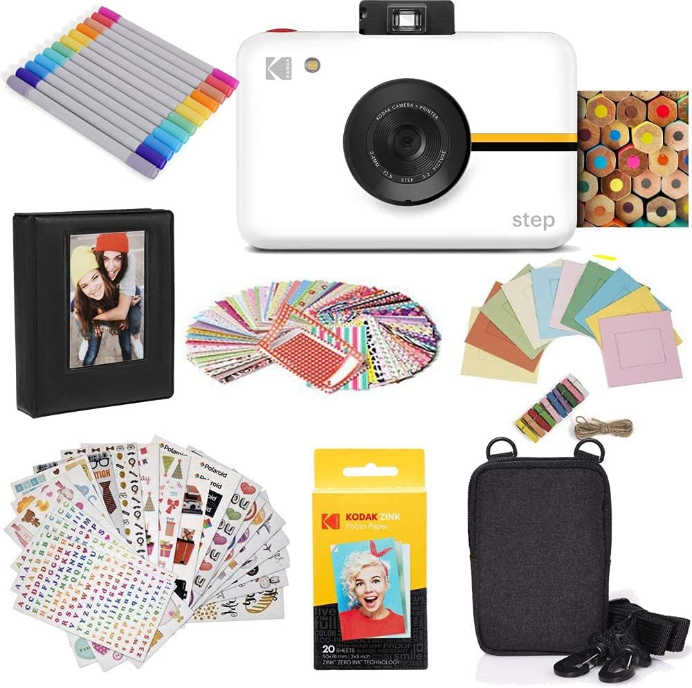 White Instant Camera with 10MP Image Sensor C51020