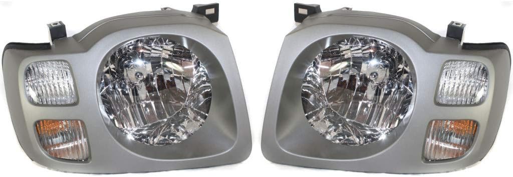 Headlight Assembly Pair with Bulbs O83951