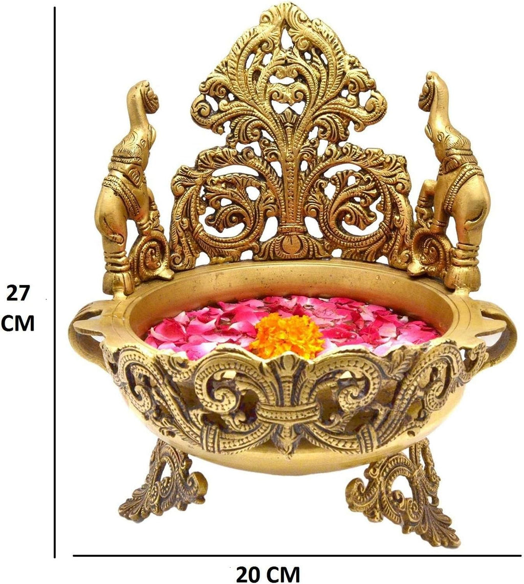 Brass Urli for Floral and Candle Decoration O584