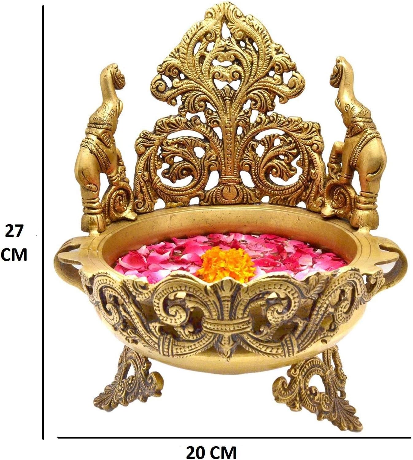 Brass Urli for Floral and Candle Decoration O584