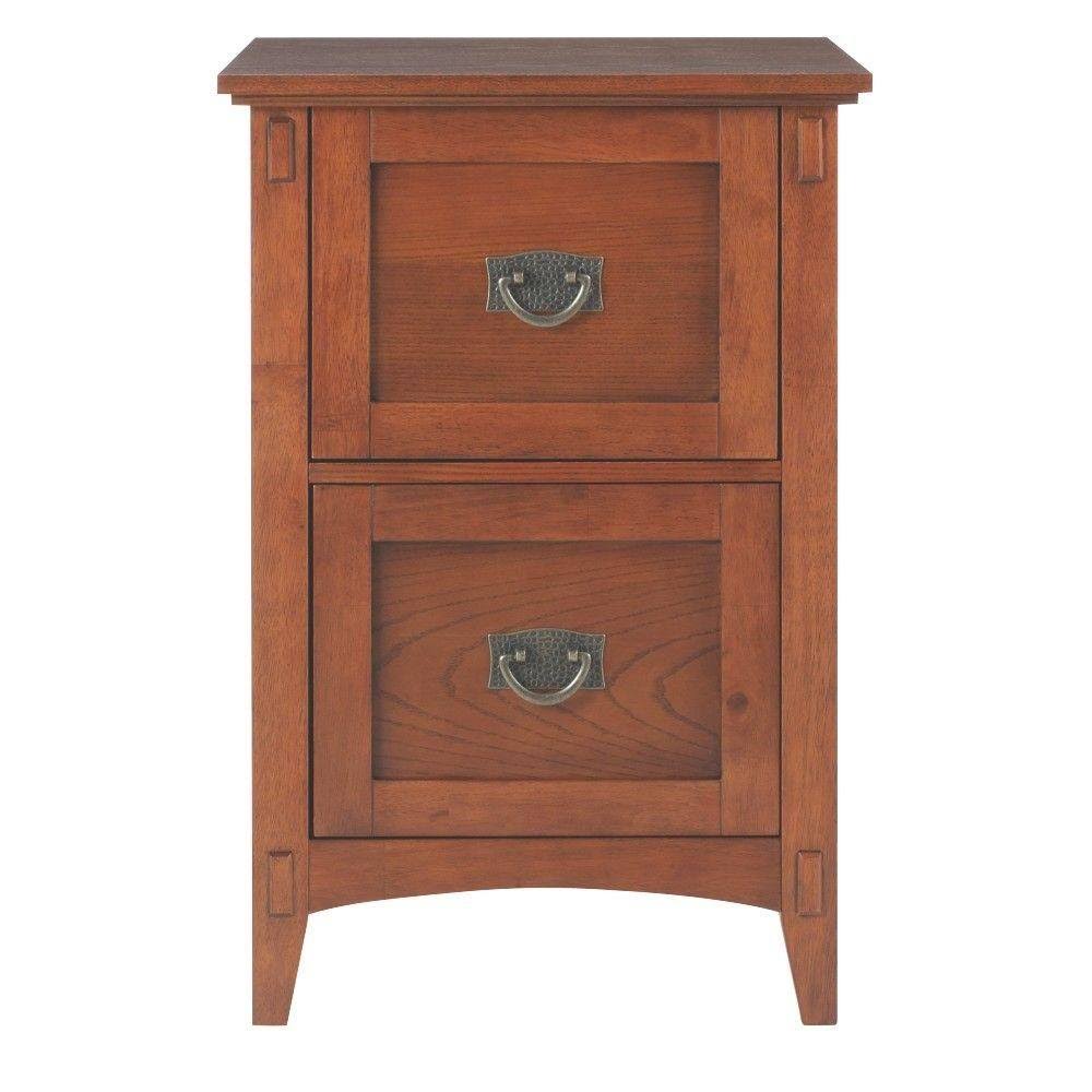Medium Oak File Cabinet Q10061