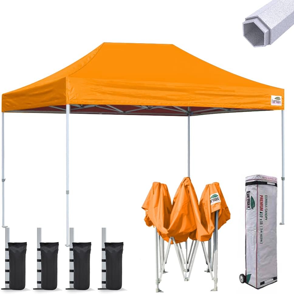 10'x10' Pop-up Canopy Tent with Heavy Duty Wheeled Carry Bag H25054
