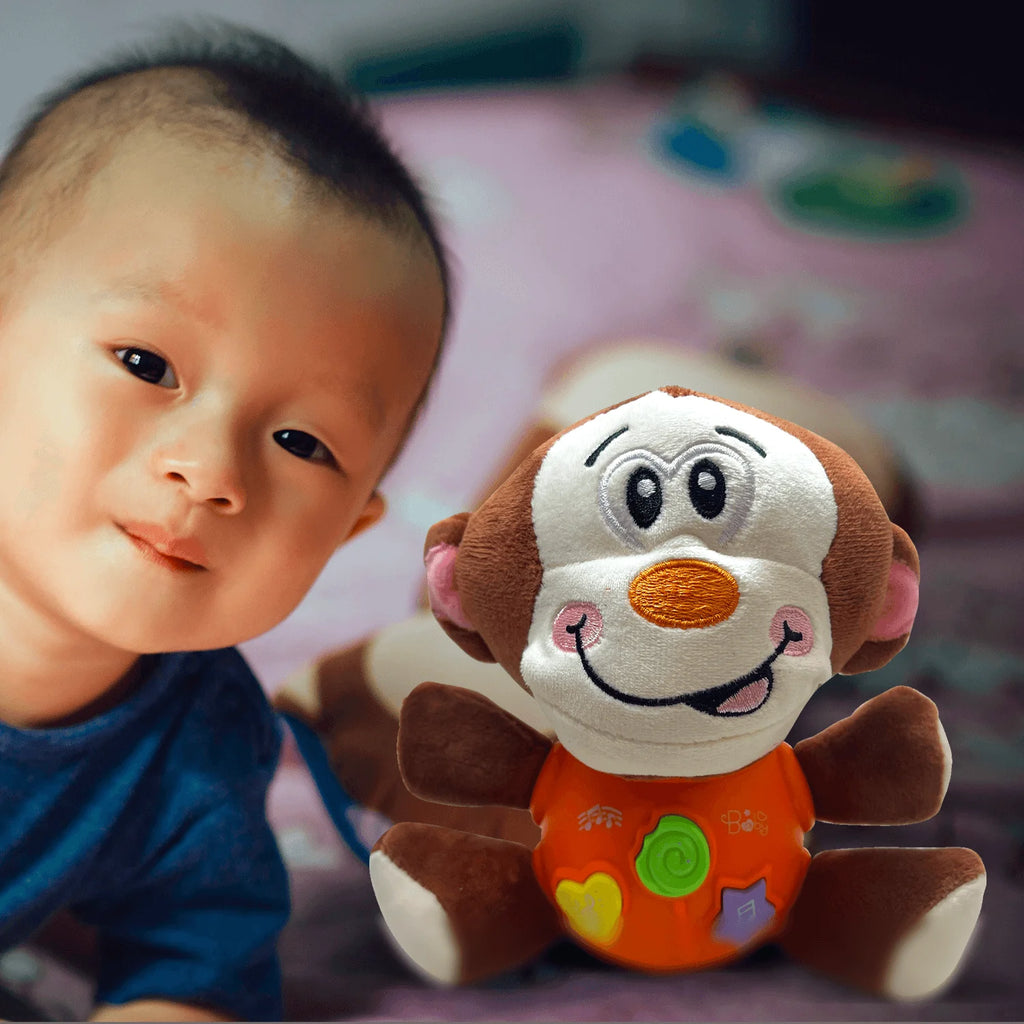 Musical Plush Monkey Baby Toy, 8 Inches H848889