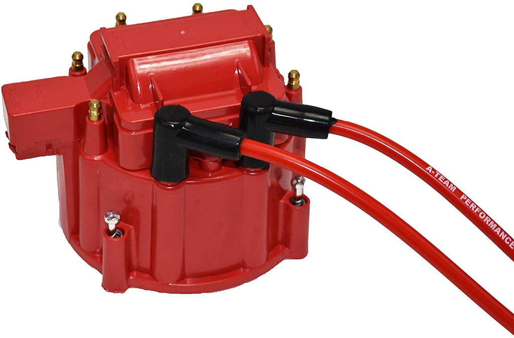HEI Distributor, 8.0mm Spark Plug Wires, and Battery-Pigtail Harness Kit W71411
